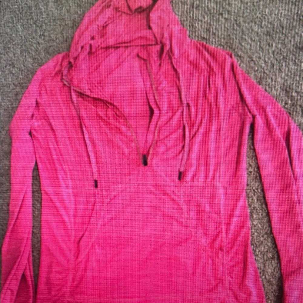 Hot Pink hooded pullover